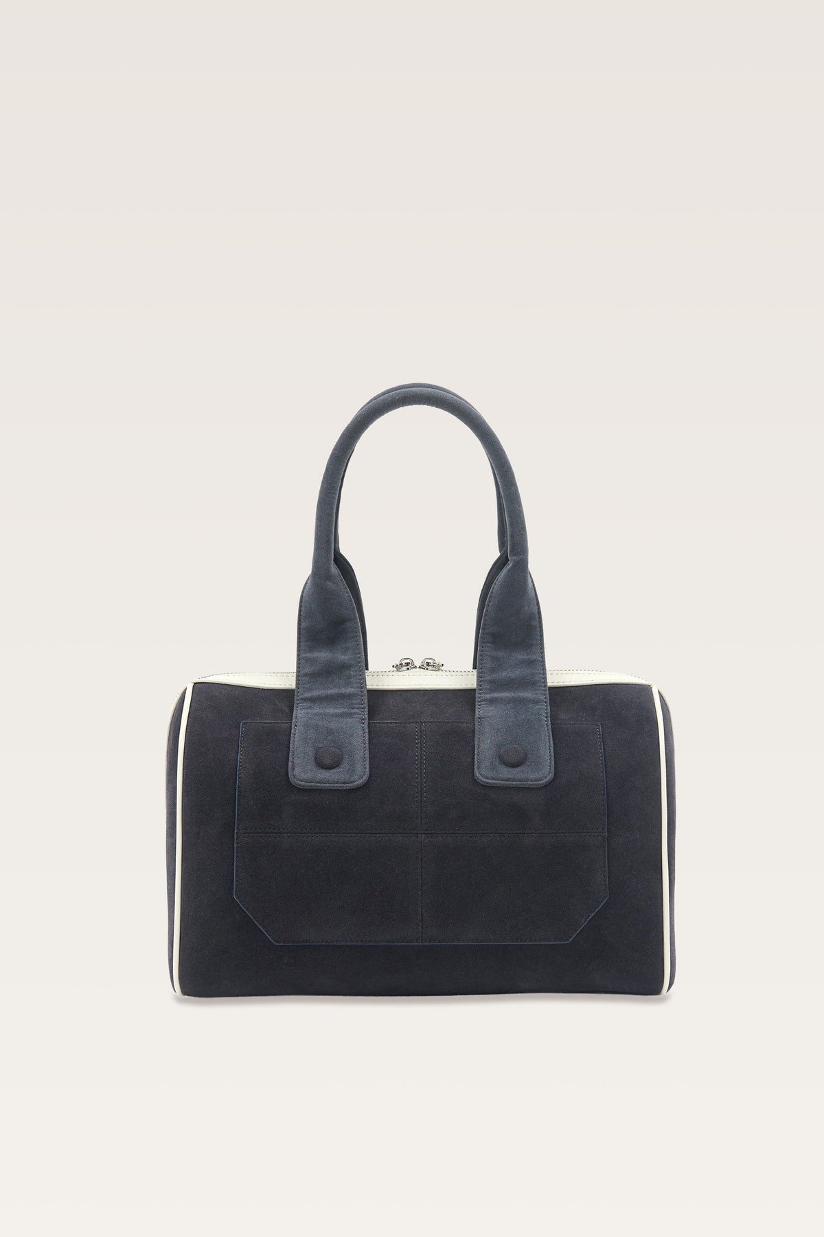 Laney Faux Suede Handbag in Navy