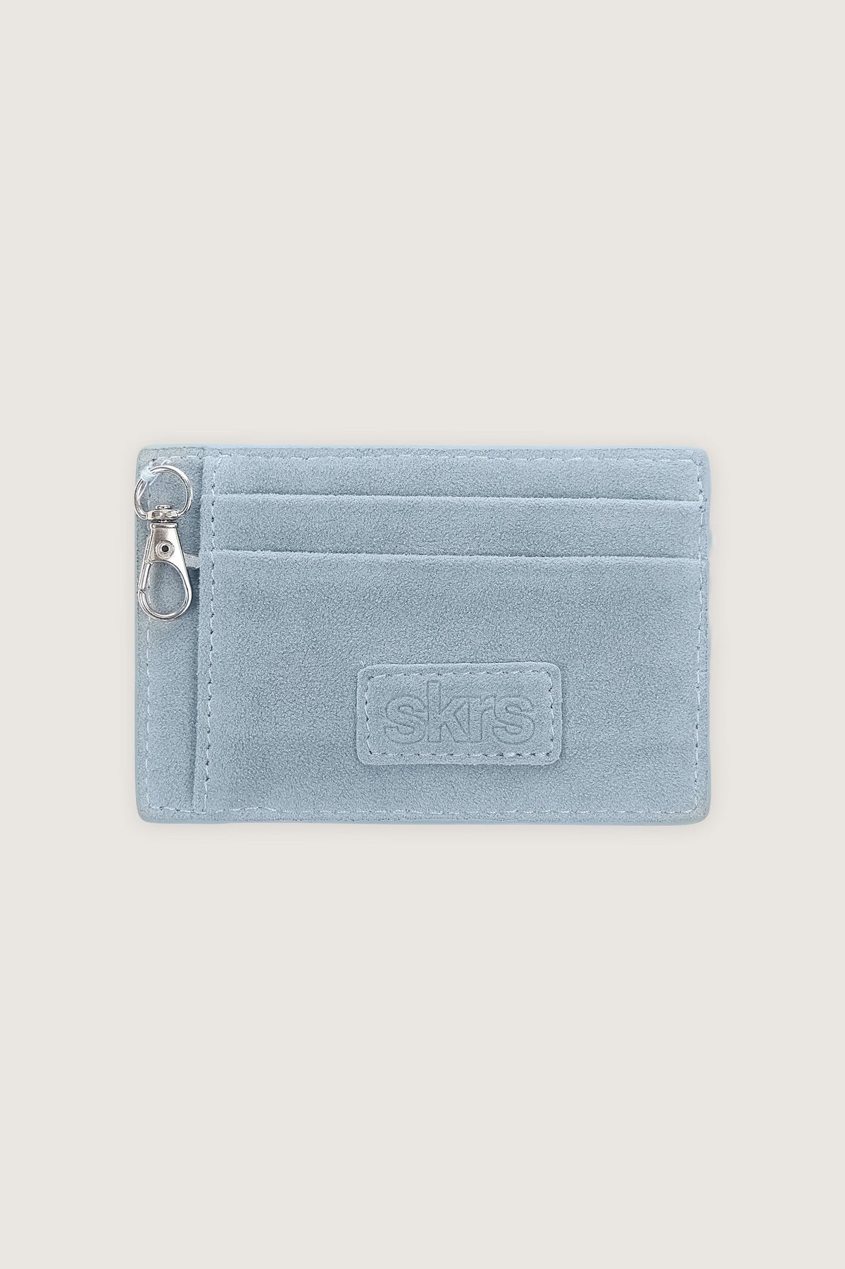 Martha Faux Suede Cardholder in Blue
