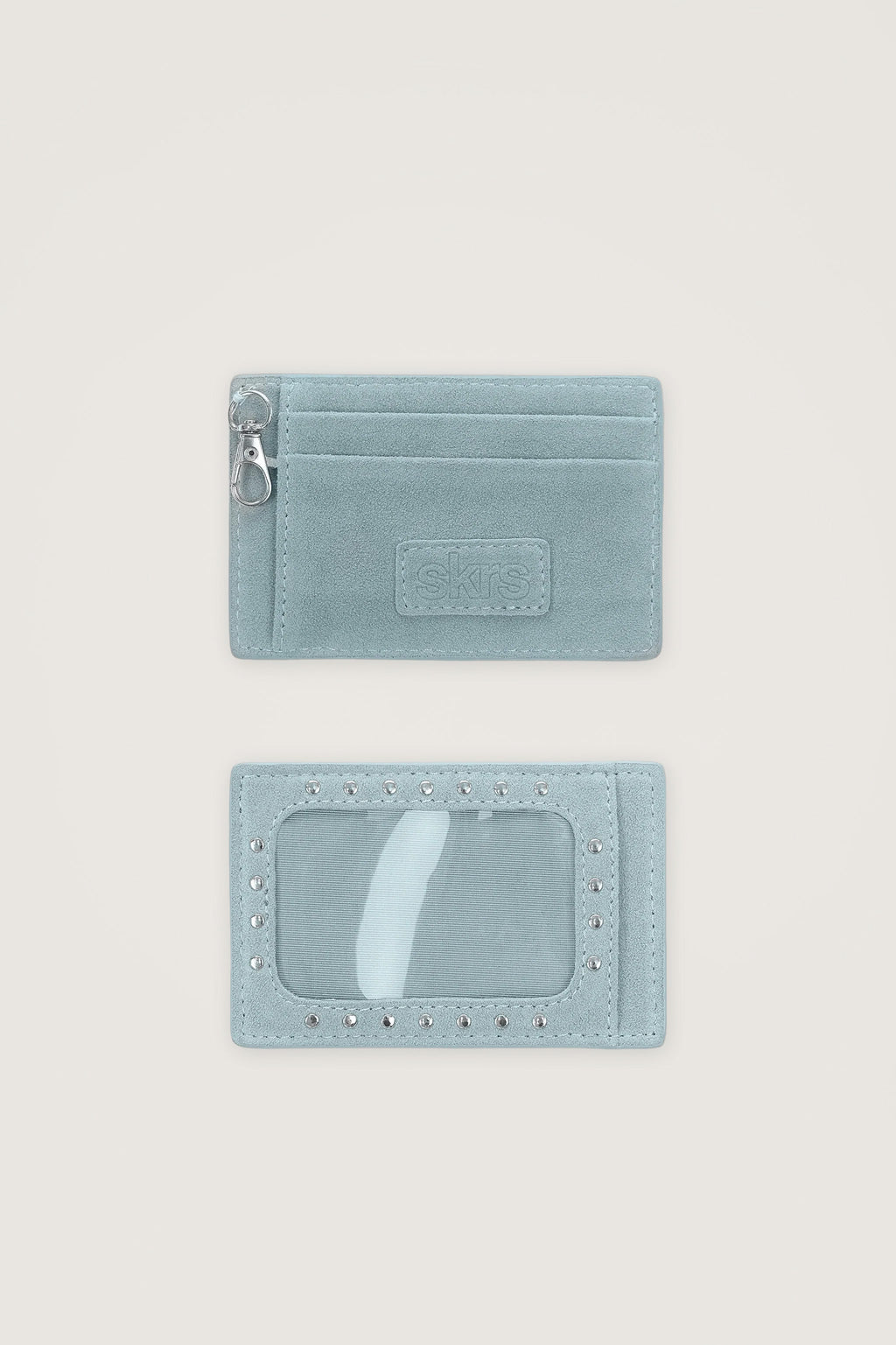 Martha Faux Suede Cardholder in Blue