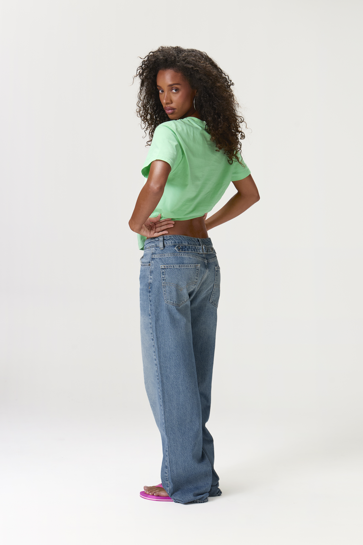 So Anyway Band Tee in Green