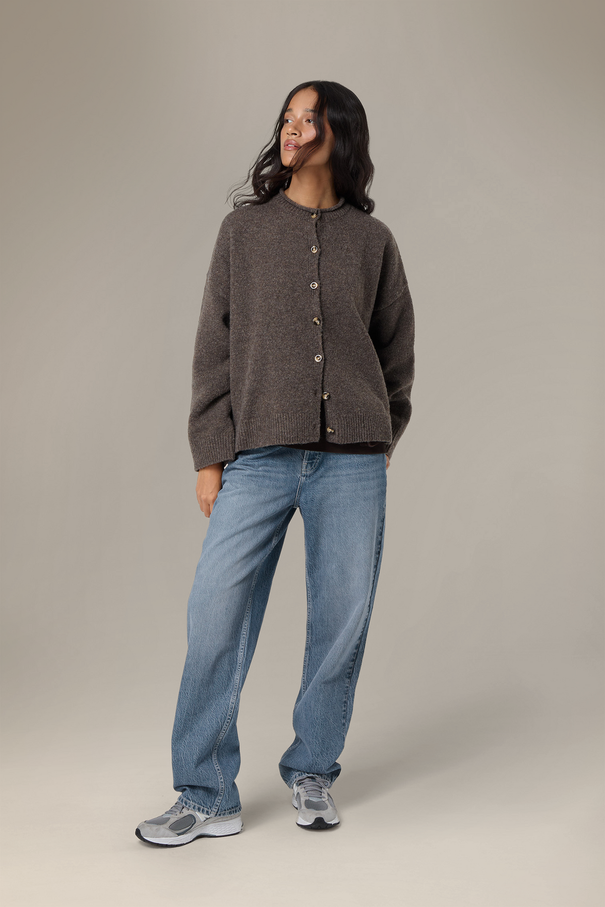 Jones Cardigan in Chocolate Brown