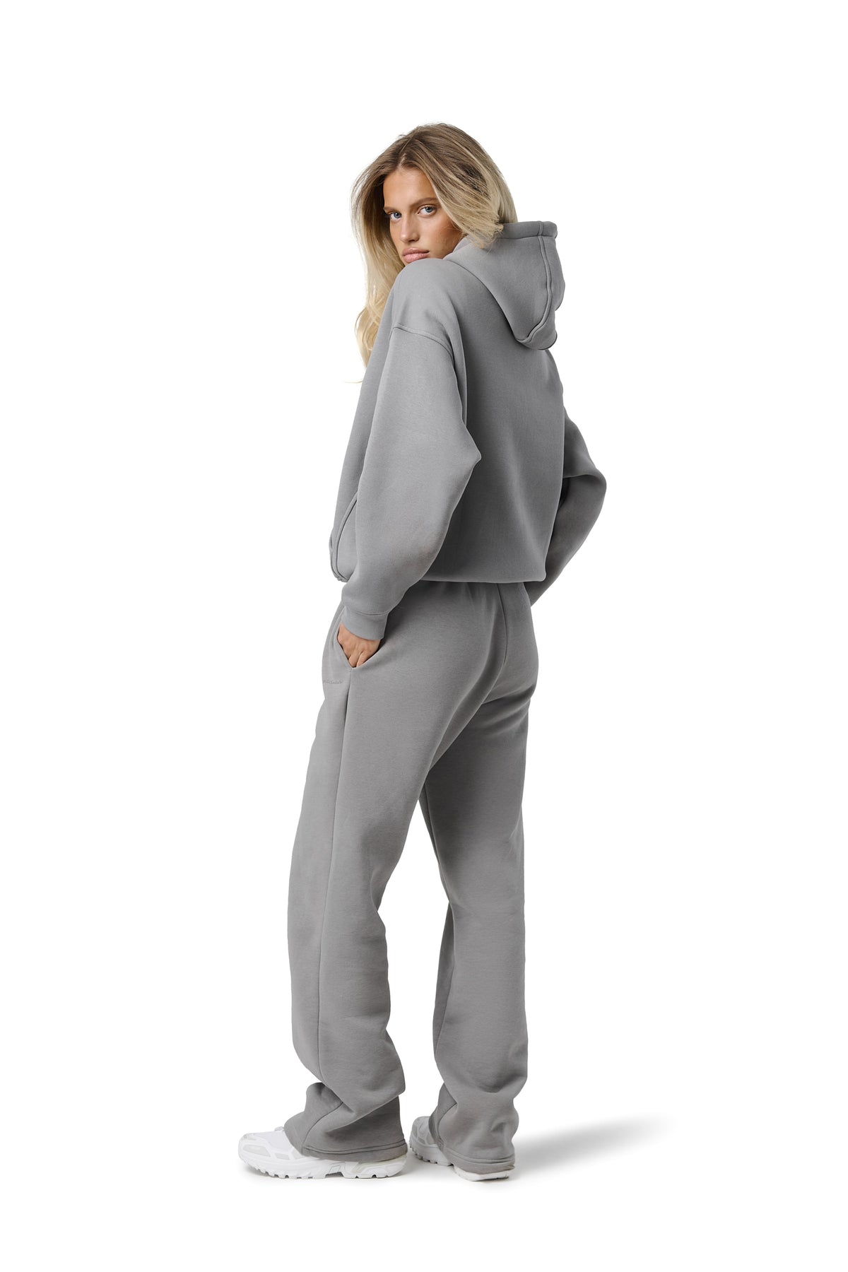 Boston Hoodie in Mid Grey