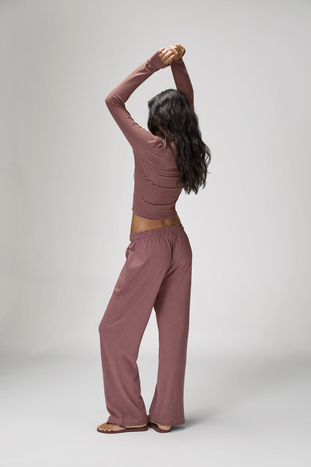 Wilbur Soft Wide Leg Pants in Brown