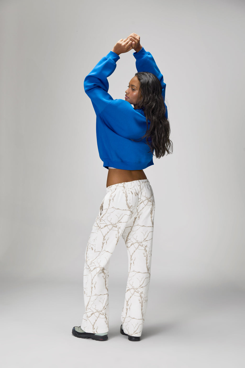 Ranch Wide Leg Sweatpants in Milk
