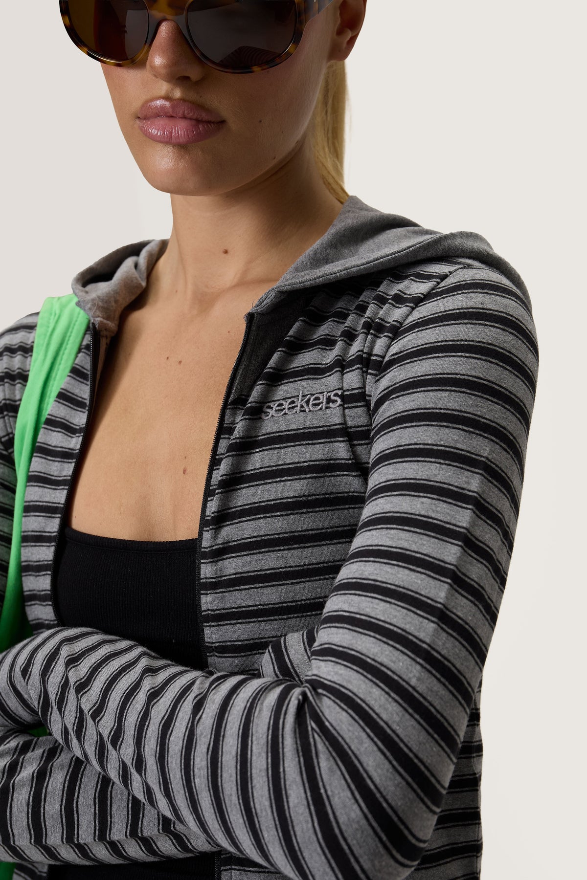 Tour Stripe Zip Up