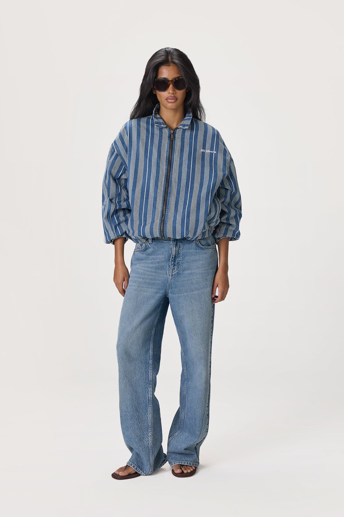 Vista Stripe Oversized Jacket