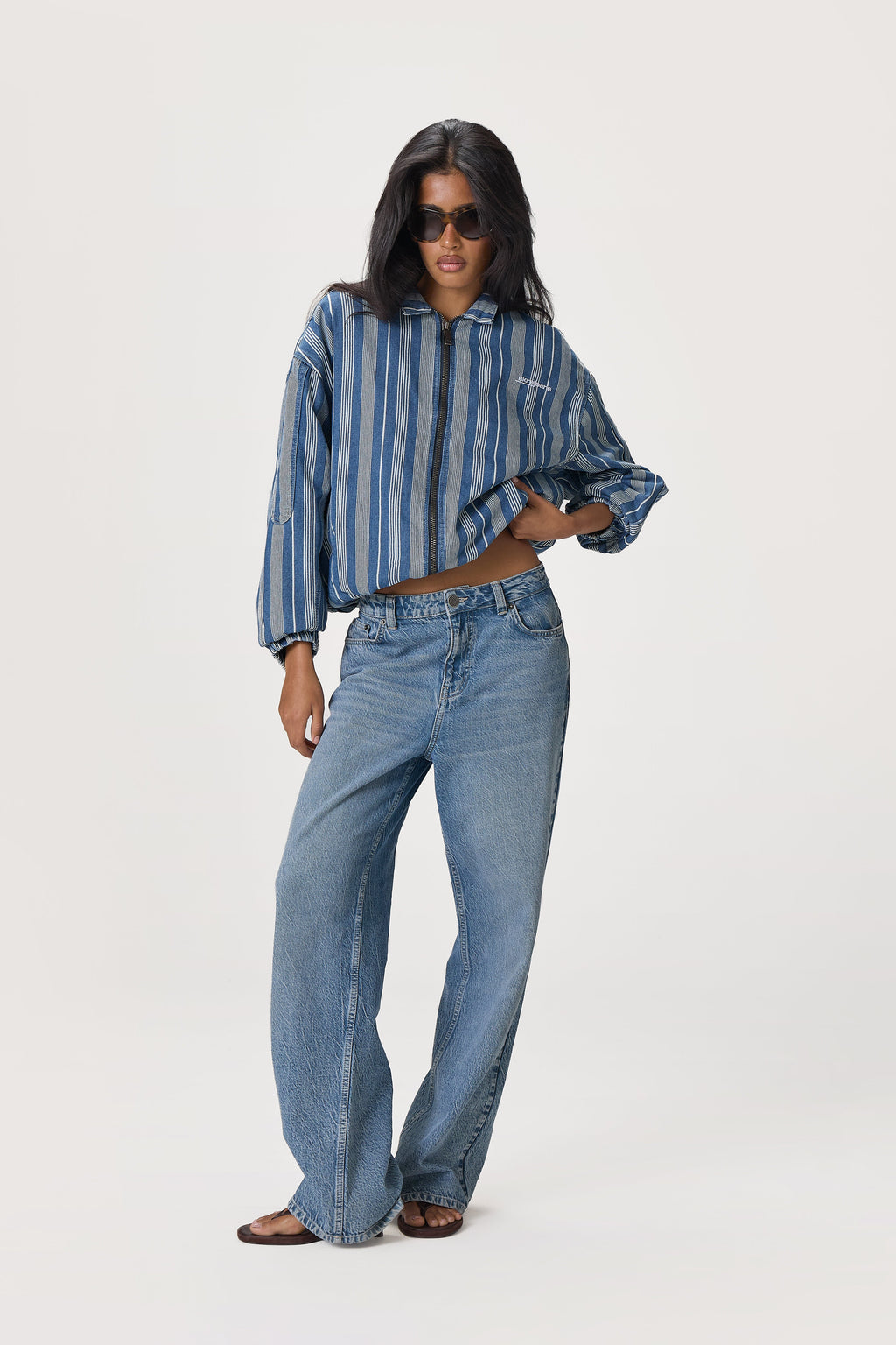 Vista Stripe Oversized Jacket