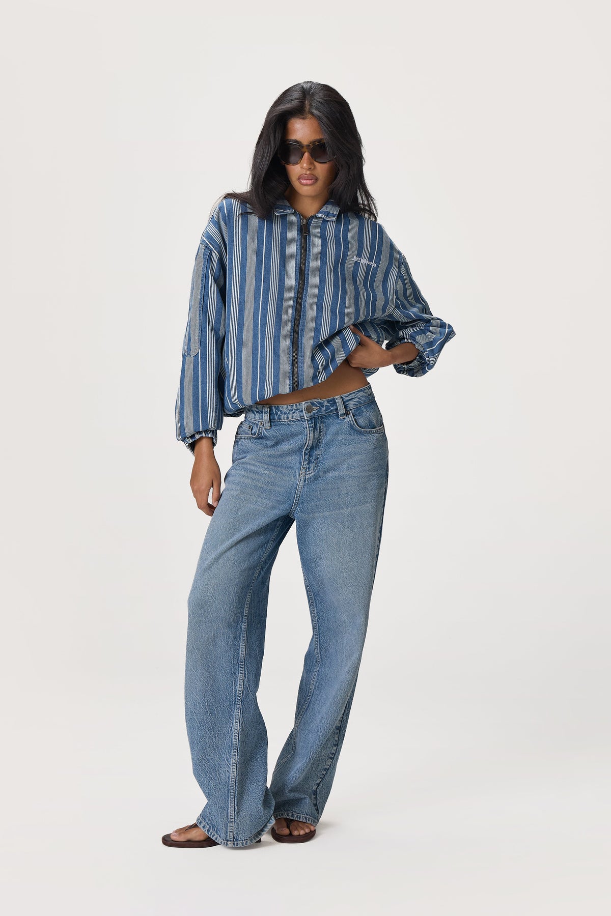 Vista Stripe Oversized Jacket