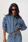 Vista Stripe Oversized Jacket