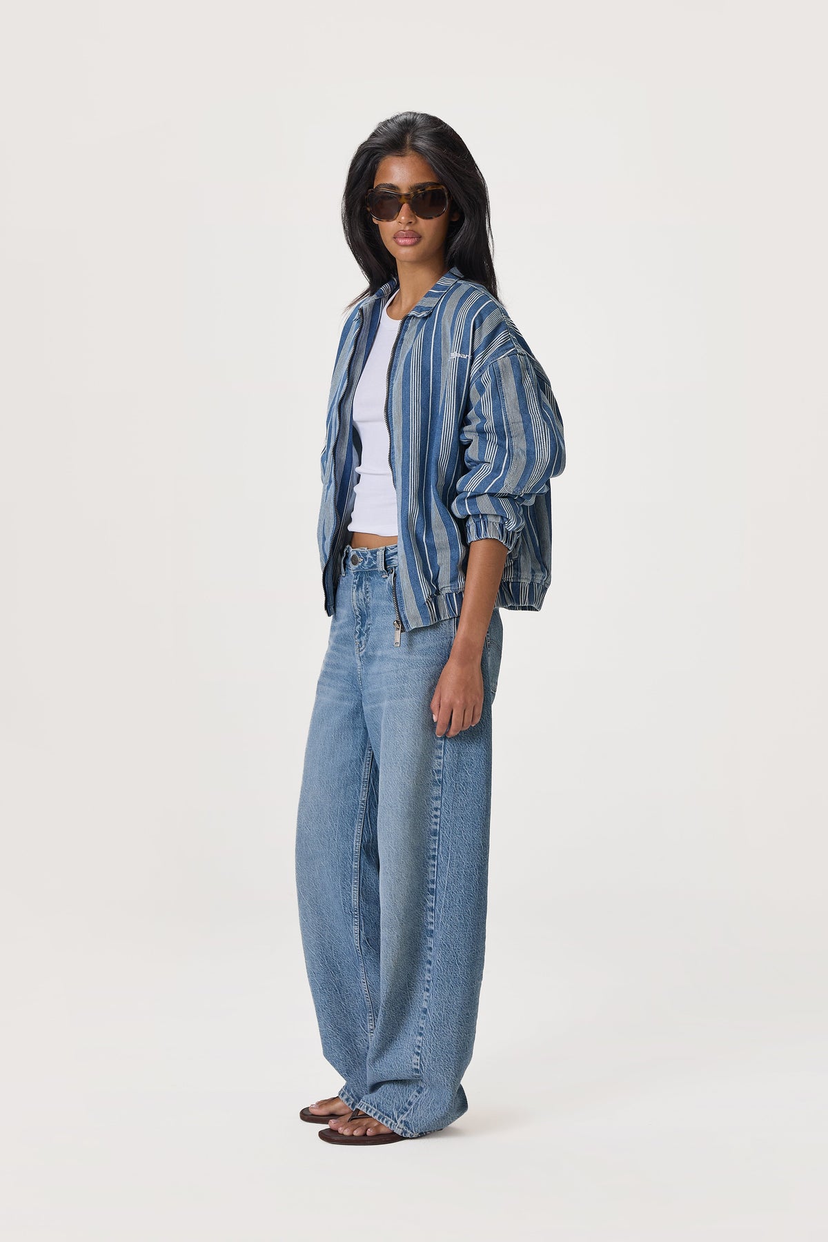 Vista Stripe Oversized Jacket