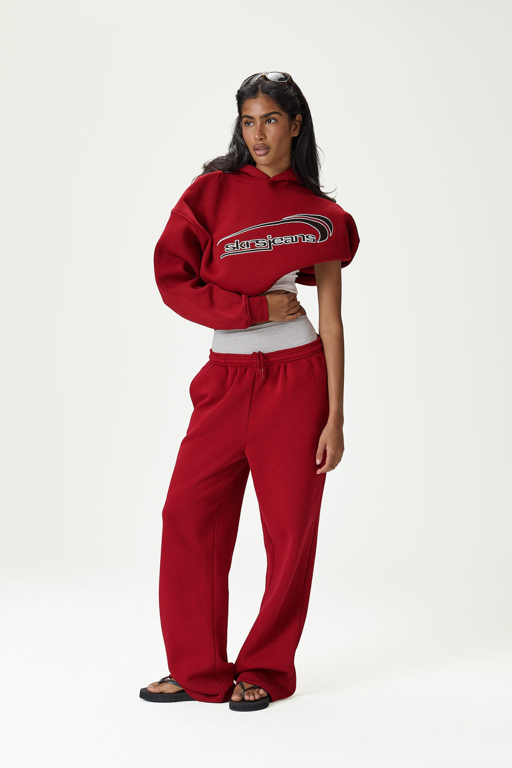 Seekers Wide Leg Sweatpants in Alert