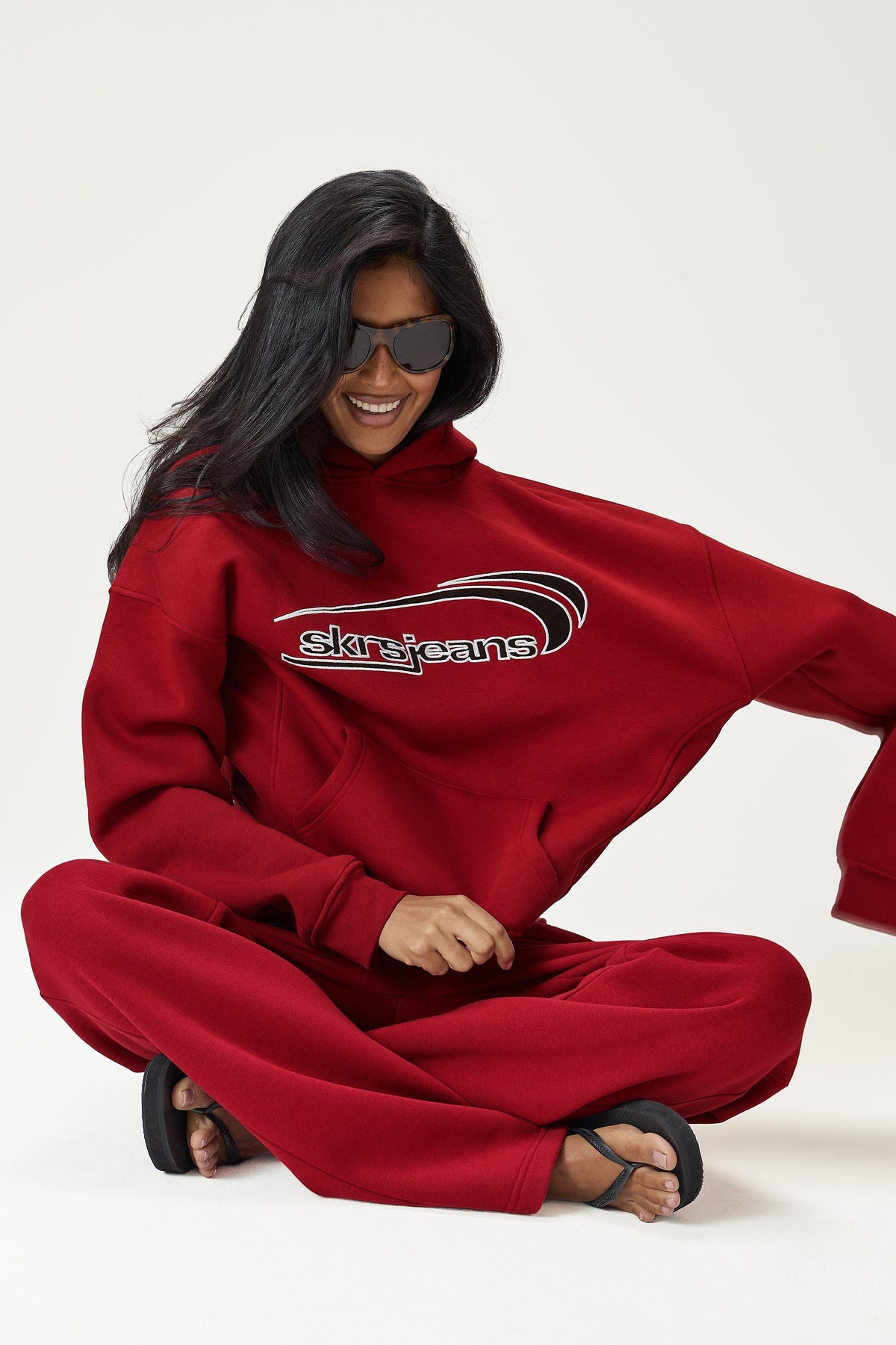 Seekers Wide Leg Sweatpants in Alert