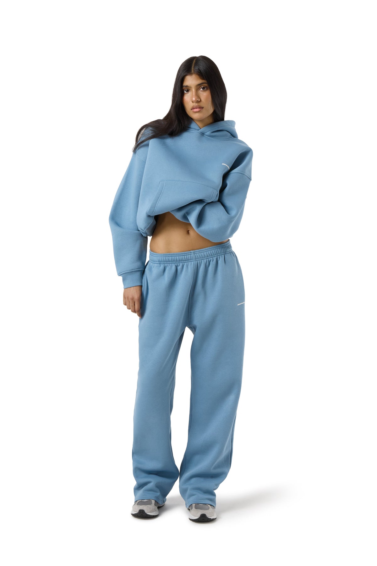 Trademark Wide Leg Sweatpants in Mid Blue