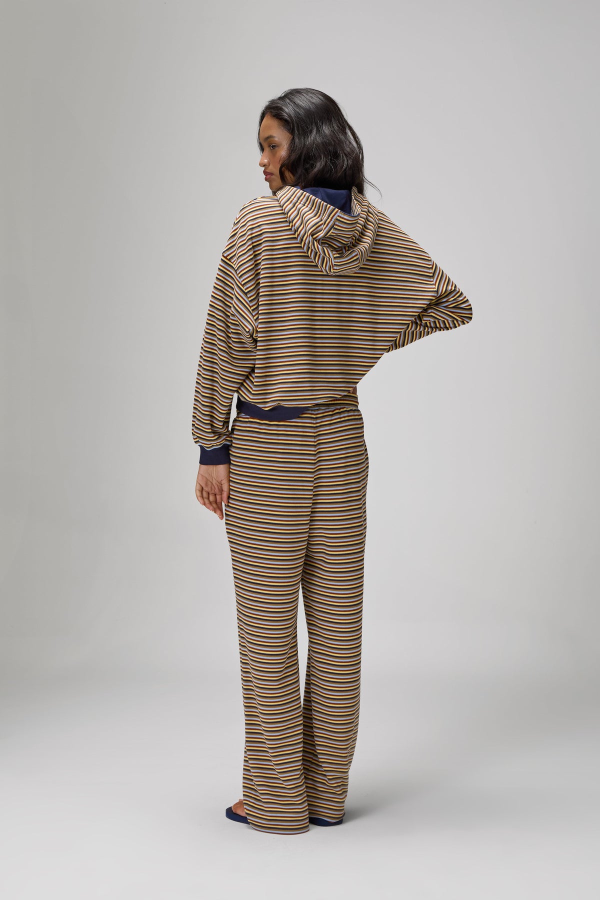 Walker Soft Wide Leg Pants in Navy