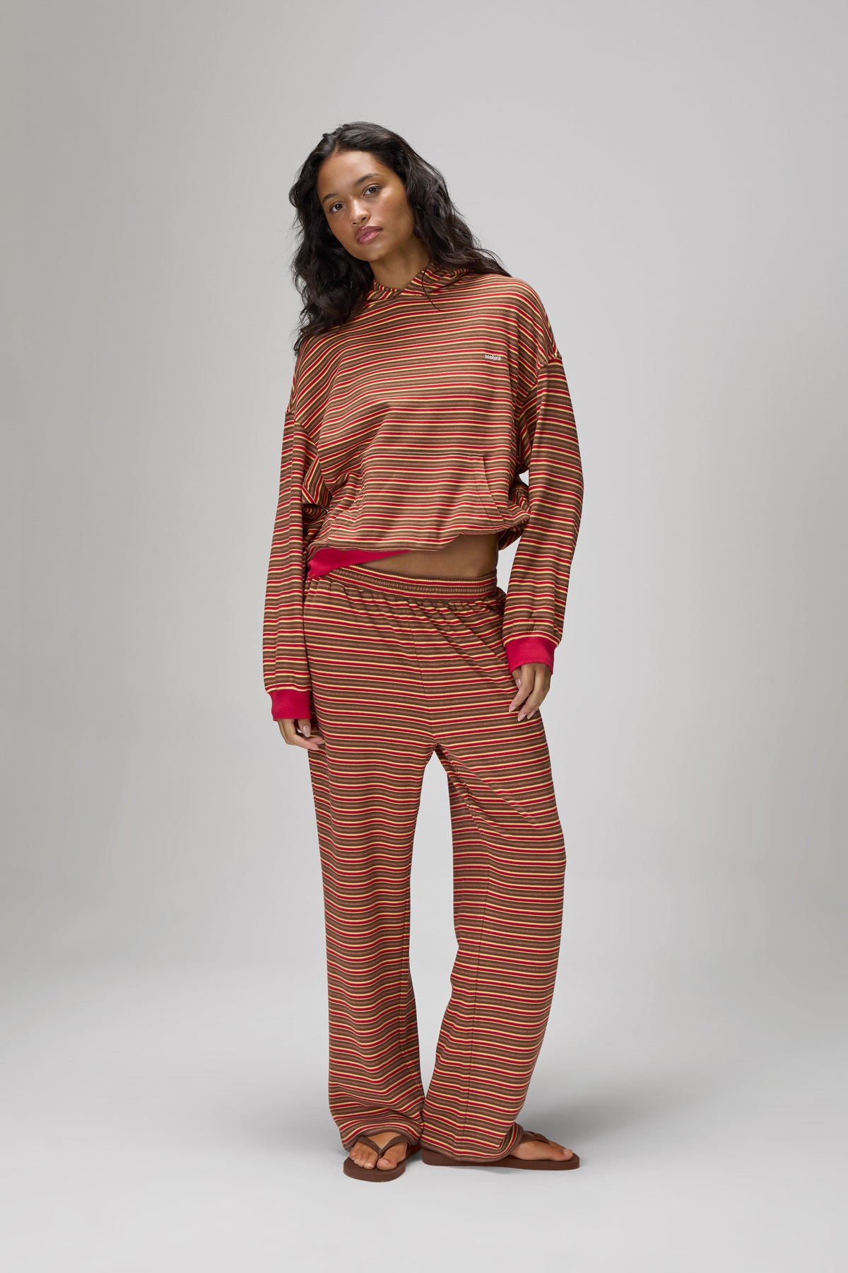 Walker Soft Wide Leg Pants in Red