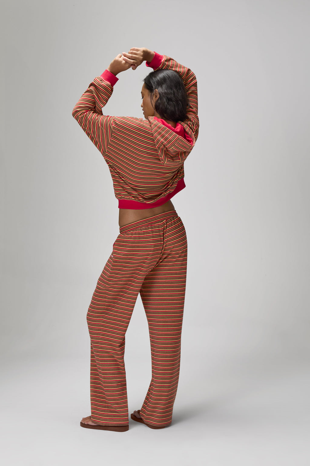 Walker Soft Wide Leg Pants in Red