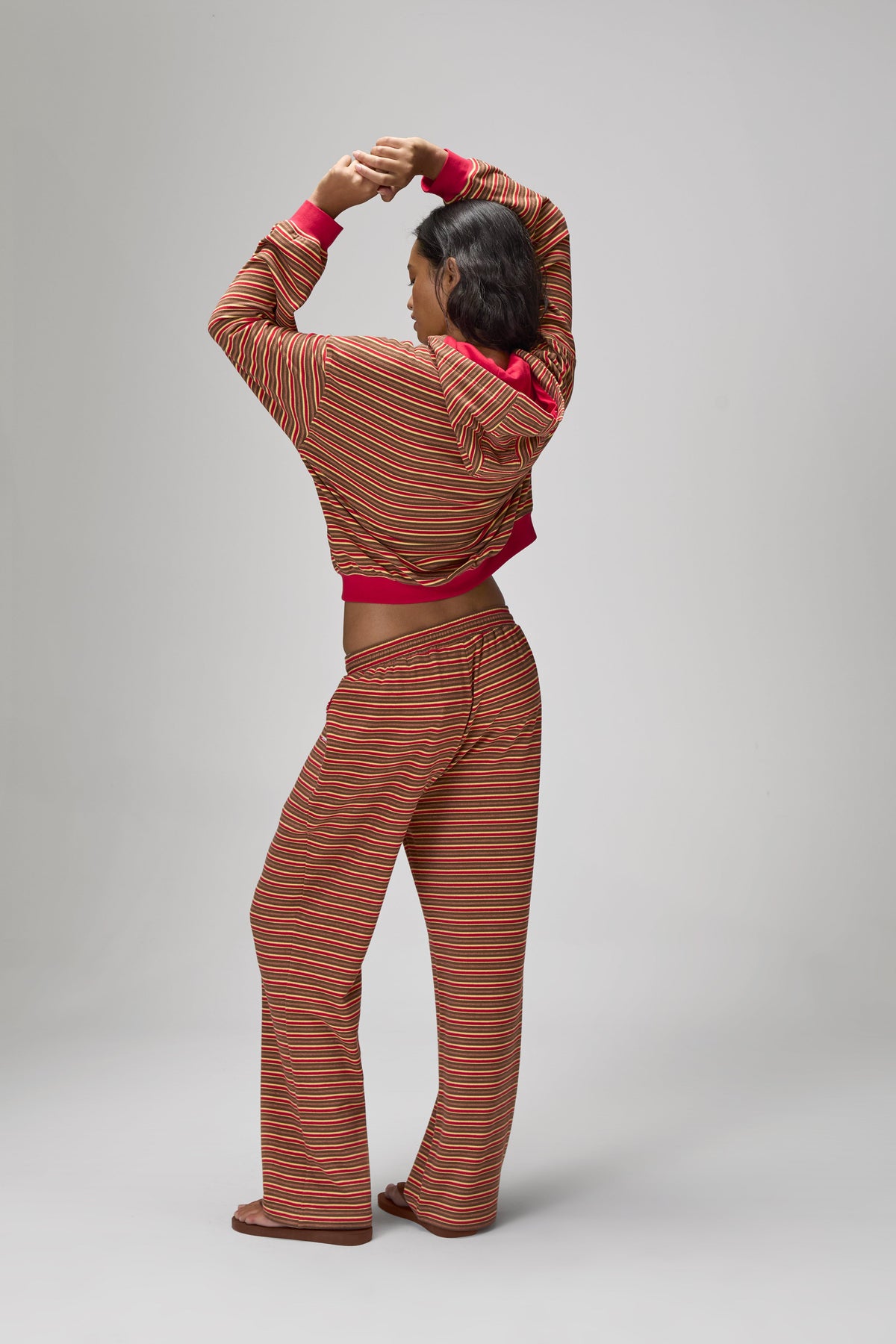 Walker Soft Wide Leg Pants in Red