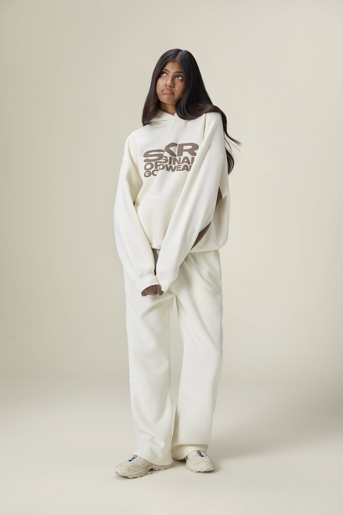 Seekers Originals Panel Hoodie in Cream Balm