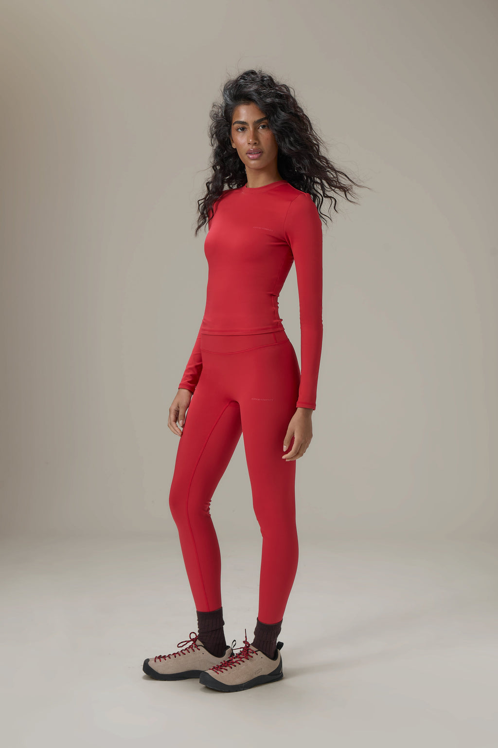Soft Active Long Sleeve in Red