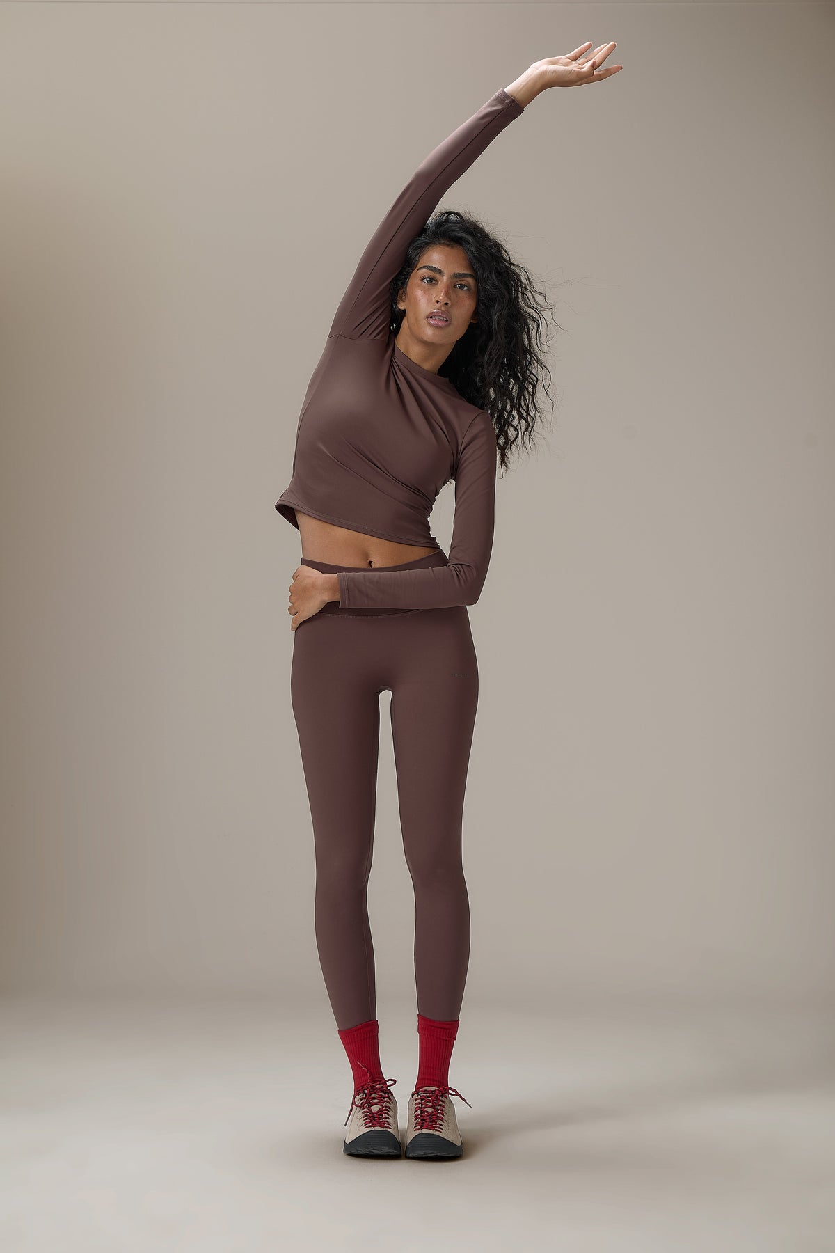 Soft Active Legging in Brown