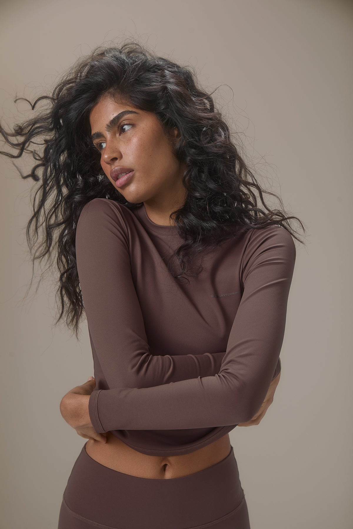 Soft Active Long Sleeve in Brown