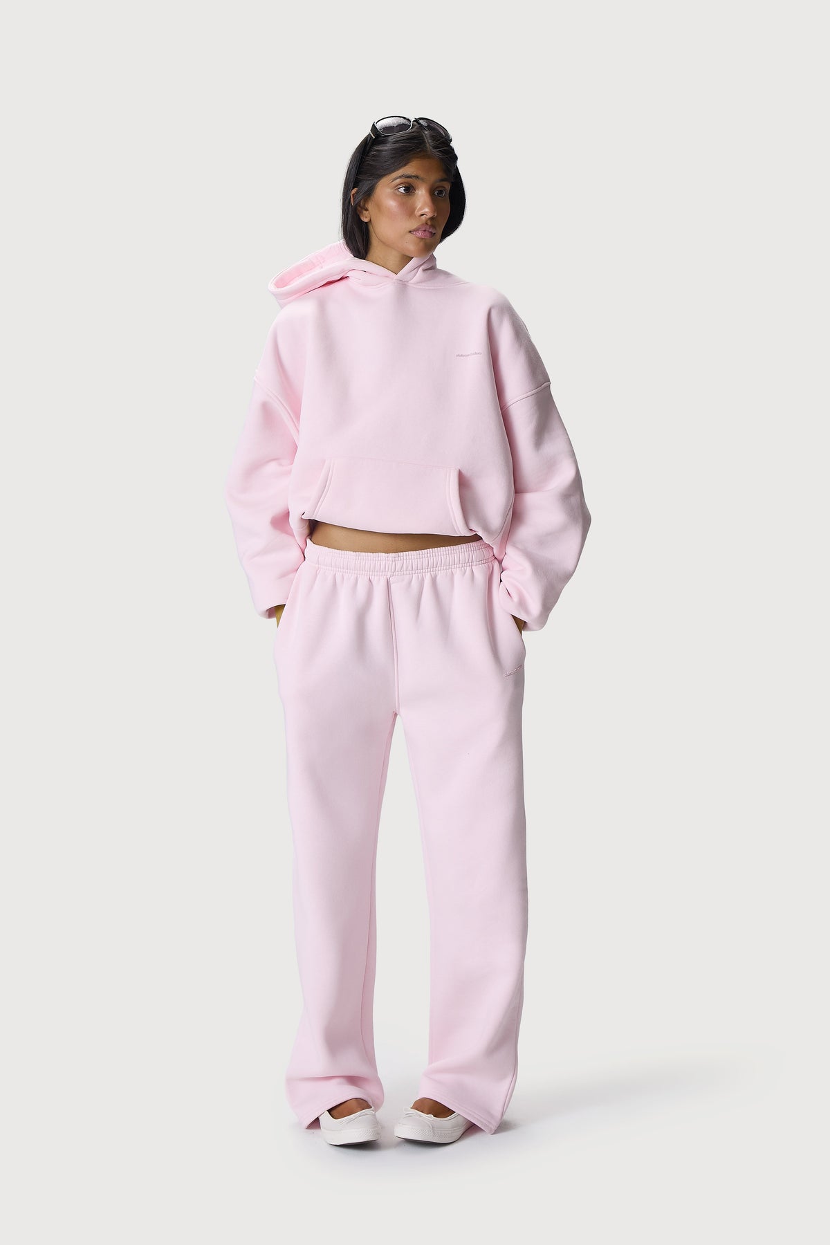 Trademark Wide Leg Sweatpants in Bunny