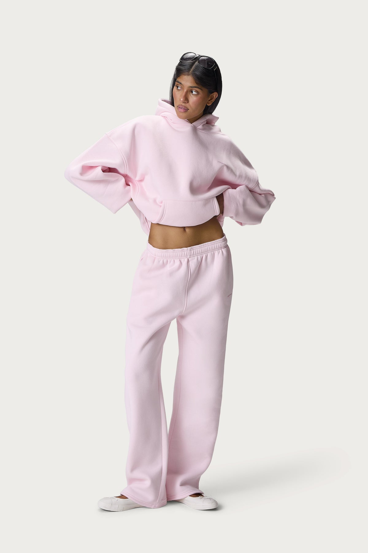 Trademark Wide Leg Sweatpants in Bunny