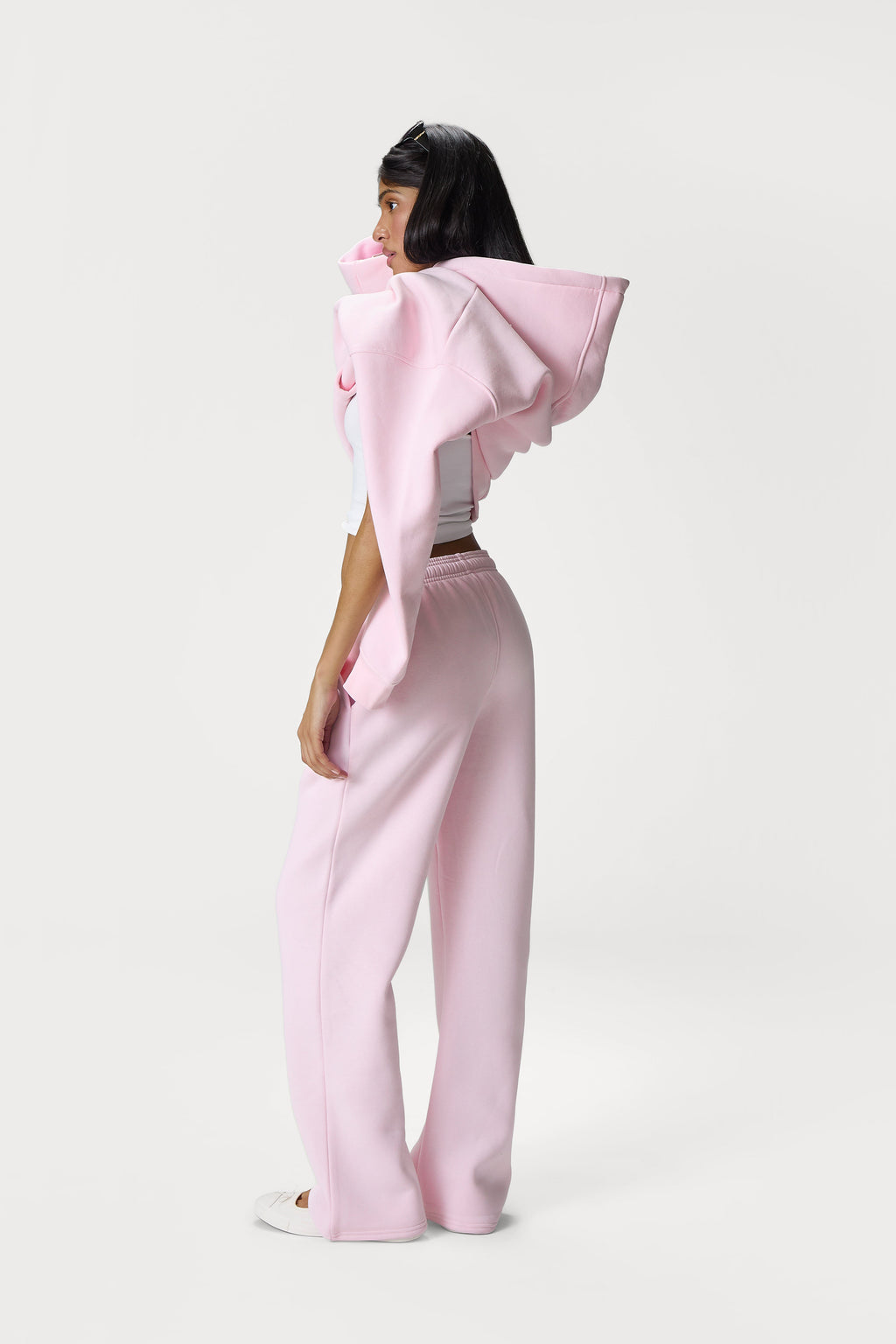 Trademark Wide Leg Sweatpants in Bunny