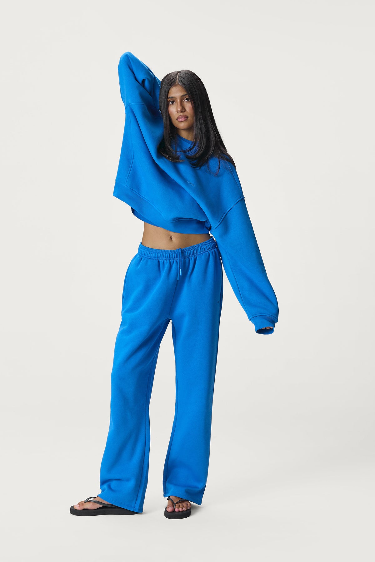 Seekers Classic Wide Leg Sweatpants in Bluebird