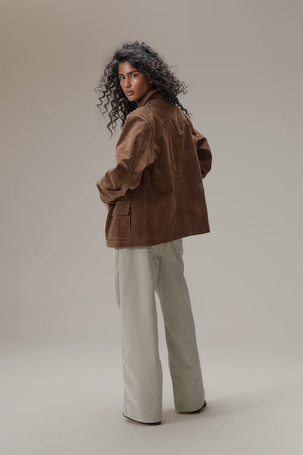 Jackson Faux Suede Blazer