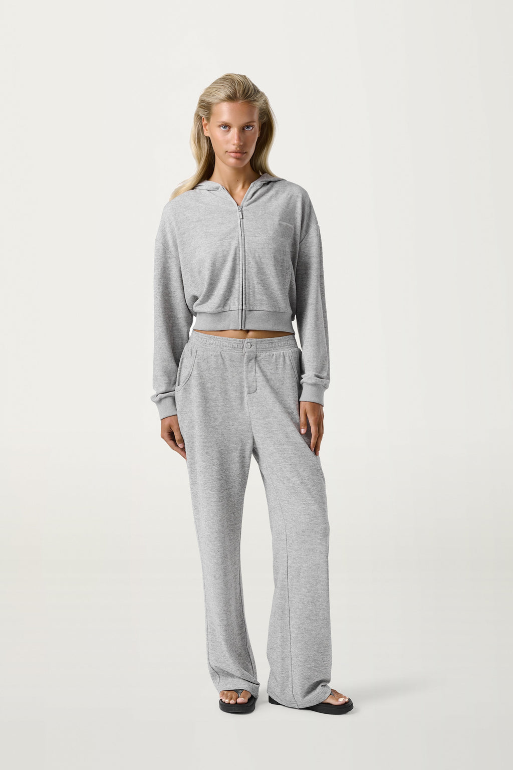 Slacks Soft Trouser in Light Grey