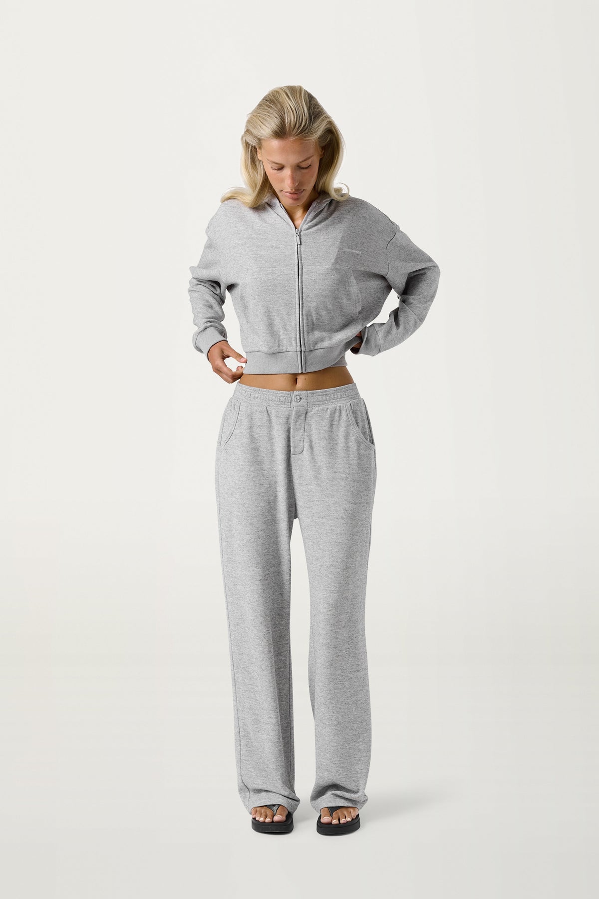 Slacks Soft Trouser in Light Grey