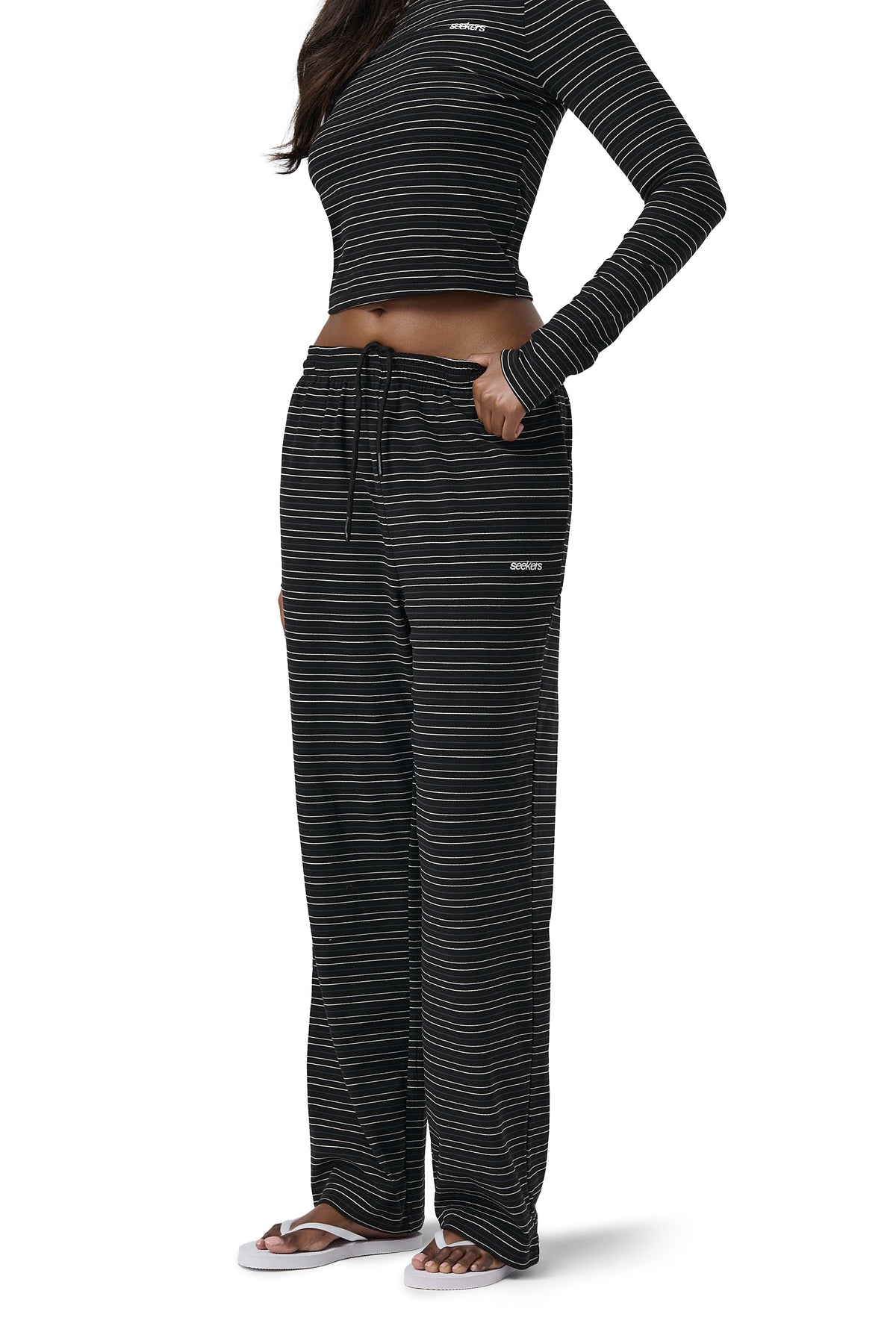 Wilbur Soft Wide Leg Pants in Black